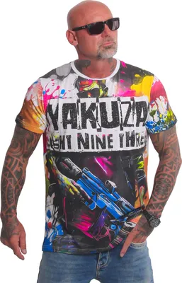 Image de Yakuza Herren Specialist Allover Regular T-Shirt, Bunt, 3XL
