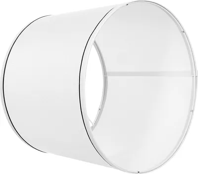 Produktbild von SucceBuy Lampenschirm Trommel 290x320x245mm Mittelgroß Rund mit Harfe Weiß