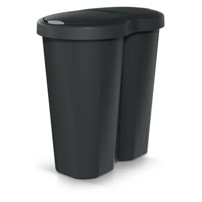 Obrázek produktu pro Odpadkový koš Compacta R Duo černý objem 40 l jedna přihrádka dvě víka NDRF40-S411