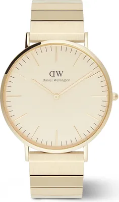 Produktbild von Daniel Wellington Herrenuhr Daniel Wellington Classic 40 Gold Piano 40 Herrenuhr DW-DW00100779