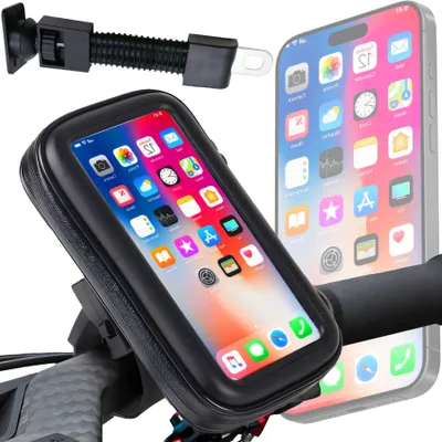 Produktbild von Fahrrad Lenkertasche | Wasserdicht Handyhalterung | Universal Lenker Tasche | Fahrradtasche | Rahmentasche | Touchscreen | Bis 7 Zoll Handies | Retoo