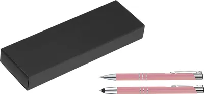 Produktbild von Metall Schreibset / Touchpen Kugelschreiber + Druckbleistift / Farbe: rosé