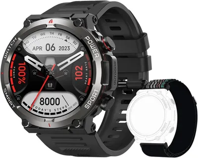 Produktbild von Blackview Smartwatch mit Telefonfunktion 18.5 Inch Display Fitnessuhr mit Herzfrequenz Blutdruck SpO2 Schlaftracker IP68 Wasserdicht
