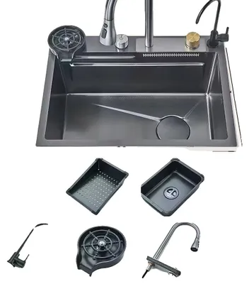 Obrázok produktu pre Umývačka na riad do kuchyne, veľká kapacita, nerezová konštrukcia, rozmer 60x45