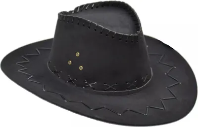 Produktbild von Schwarzer Cowboyhut aus Velours