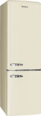 Produktbild von Amica KGCR 387 100 B, Kühl-/Gefrierkombination im Retro Design, 181 cm Höhe, Coffee Cream,