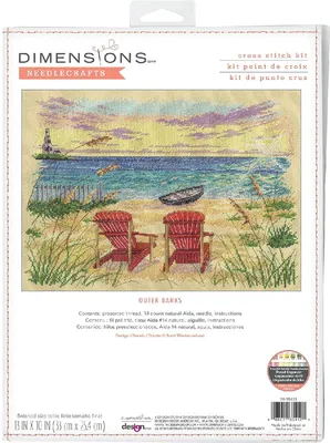 Produktbild von Dimensions Kreuzstich Stickpackung "Outer Banks", Zählmuster, 33x25,4cm
