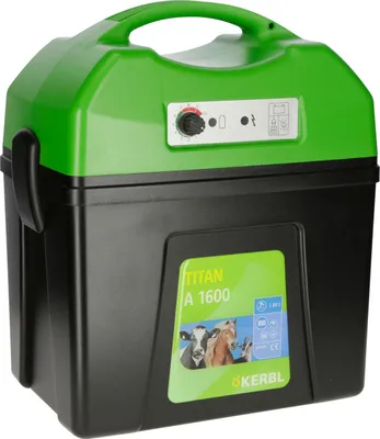 Produktbild von Kerbl Weidezaungerät Titan A 1600 schlagstarkes Zaungerät, Akku-Zaungerät
