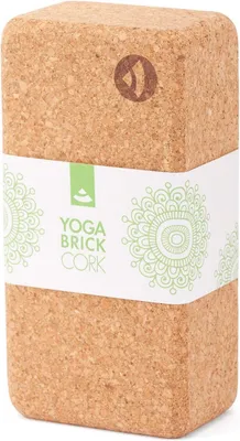 Image de Bloc de yoga 100% en liège naturel – Écologique – Durable – Soutien pour les postures – Exercices de yoga – Bien-être holistique – Bloc de yoga