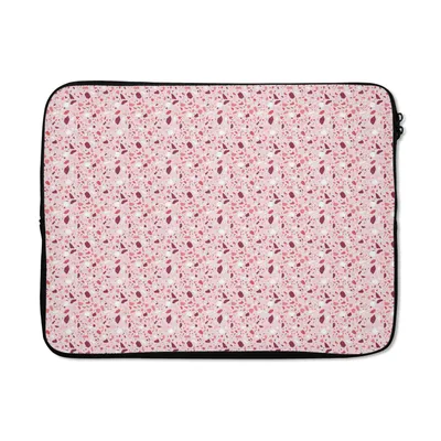 Produktbild von MuchoWow® Laptop Hülle 17 Zoll Laptoptasche Muster - Terazzo - Lehm - Zipper - Schutzabdeckung