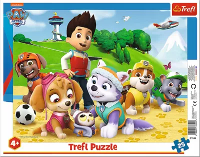 Zdjęcie produktu dla TREFL PUZZLE Ramkowe 25 Psi Patrol Na tropie 31344