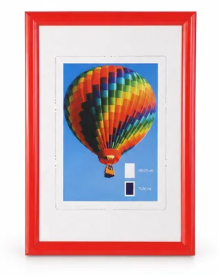 Produktbild von Ideal Life Kunststoff Bilderrahmen Wanddeko Collage Poster Bilder Foto Rahmen - Farbe: Rot | Format: 10x15