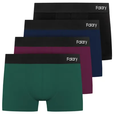 Produktbild von FALARY Boxershorts Herren Baumwolle, Ohne Kratzenden Zettel Retroshorts – Mehrfarbig