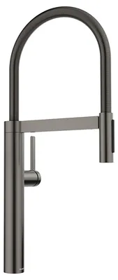 Produktbild von BLANCO CULINA-S II Küchenarmatur Wasserhahn Hochdruck satin dark steel Schlauchbrause  - inkl.