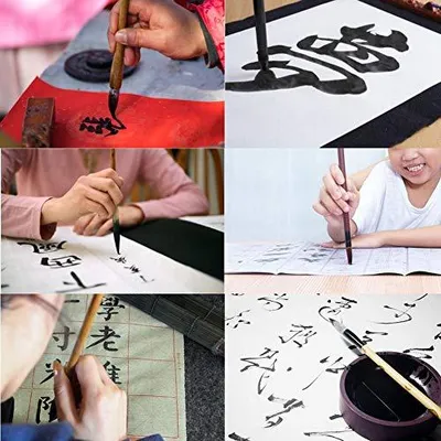 Produktbild von Magische Kalligrafie Wasserschreiben Pinselset - Üben mit chinesischem und japanischem Stil.