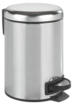 Produktbild von WENKO Kosmetik Tret Müll Eimer LEMAN Edelstahl 3 L Abfall Bad Gäste WC Küchen