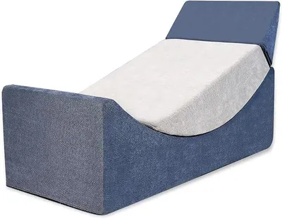 Imagen del producto de Sillón-bolsa para juegos, sofá, tumbona, 110 x 50 x 36 cm, color azul