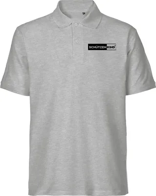 Produktbild von Hellweg Druckerei Baumwoll-Polo Schützenkind Modern Geschenk Oberteil Sport Grey Größe S Bio Baumwolle Fairtrade Schützenkind Modern Aufmerksamkeit