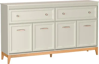 Produktbild von Wohnzimmer Kommode 179 cm breit in Kaschmir, 4 Türen und 2 Schubladen - WILNA-161