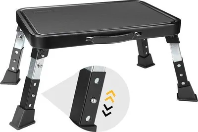 Productafbeelding van Famanu inklapbare trap met 3 treden en antislip platform - Draagbaar voor volwassenen en kinderen