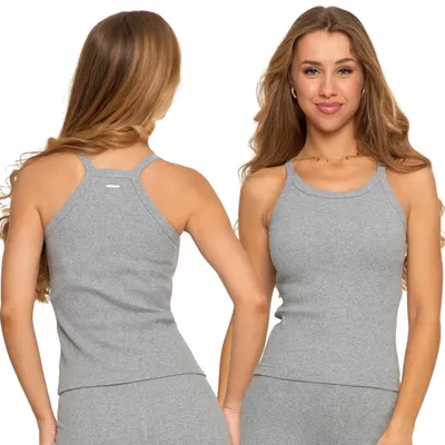 Productafbeelding van Sporttop – maat XXL – sportkleding, grijs – fitnesskleding – damesmode
