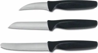 Obrázek produktu pro Nože Wüsthof Na Zeleninu, Sada 3Ks, Černá