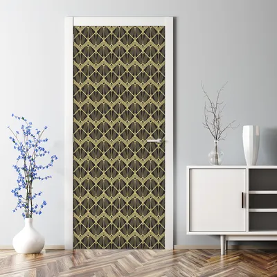 Produktbild von Dekorative Aufkleber selbstklebend Klebefolie Türtato Türposter Abstrakt schwarz 70 x 200 cm