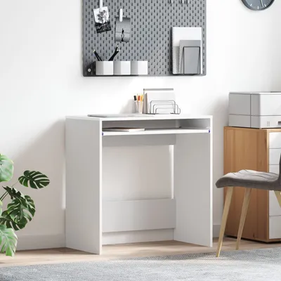 Produktbild von Möbel Computertisch Weiß Holzwerkstoff Kompakt Organizer Rechteckig - Schreibtische 869514