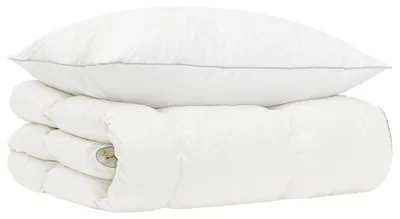 Immagine prodotto di Set di piumini d'oca vidaXL, 90% piumino, modello FULDA, 2 pezzi, 135 x 200 cm, per l'inverno