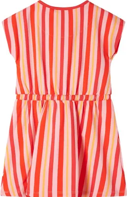 Produktbild von vidaXL Kinderkleid mit Kordelzug Rosa und Rot 128