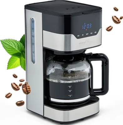 Produktbild von ProfiCook Kaffeemaschine | für 12-14 Tassen Kaffee | mit 3 elektrischen Aromastufen | Sensor Touch-Bedienung & Filtereinsatz | PC-KA 1169