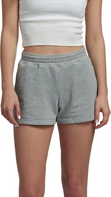 Imagen del producto de Pantalones cortos deportivos de algodón, color gris claro, corte holgado, estilo bermuda, talla L