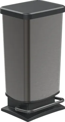 Image de Rotho Poubelle à pédale plastique PASO 40 l gris