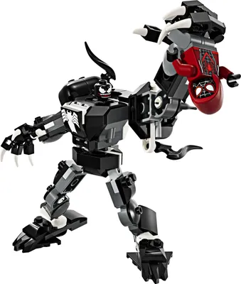 Produktbild von LEGO Marvel Venom Mech vs. Miles Morales, bewegliche Actionfiguren für Kinder, Spider-Man-Set mit Mini-Figuren für Superhelden-Duelle, Spielzeug-Geschenk für Jungen und Mädchen ab 6 Jahren 76276