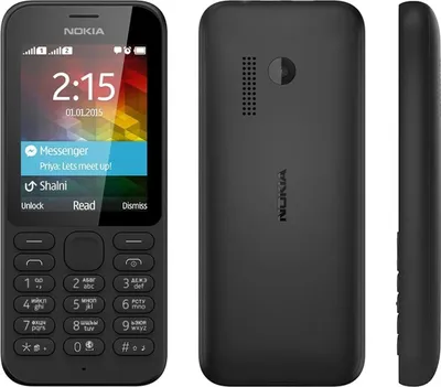 Produktbild von Nokia A00023207 215 Smartphone Dual-SIM (5,08 cm (2,4 Zoll) Display, 0,3 Megapixel Kamera, GSM-Dualband, 8MB RAM, Bluetooth 3.0, micro-USB 2.0) schwar