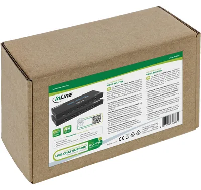 Image de Répartiteur vidéo InLine®, 1x4, HDMI 4K/60 Hz
