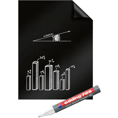 Image de Legamaster Feuille pour flipchart Magic-Chart Blackboard vierge 60,0 x 80,0 cm, 25 feuilles