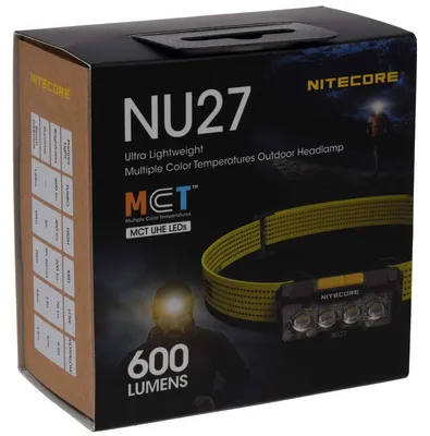 Produktbild von Nitecore NU27 600 Lumen - neu MCT Multi-Color-Temperatur-LED farben bzw. art