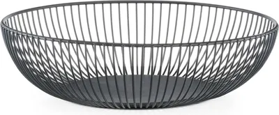 Produktbild von ZELLER Obstkorb 27382 Metall, schwarz, ca. Ø 28,0 x 8,0 cm