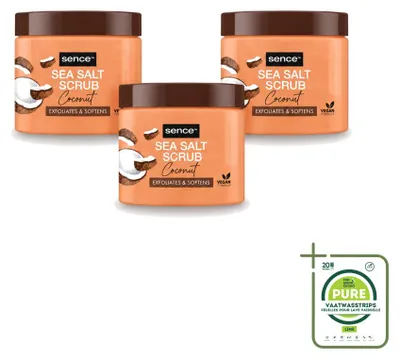 Produktbild von 3 x Sence Coconut Bodyscrub - Pflegend - 500 g - Großpackung - 3 Stücke