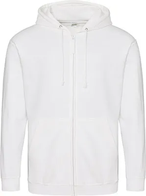 Produktbild von Just Hoods JH050 | Herren Kapuzenpulli mit Reisverschluss / Zoodie - Farbe: Arctic White - Größe: S