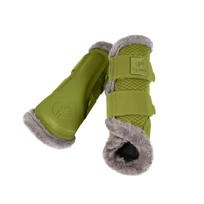 Produktbild von Eskadron Platinum Gamaschen " MESH FAUX FUR ", 1 Paar , SHETTY Größe - XXXS Farbe - moss green
