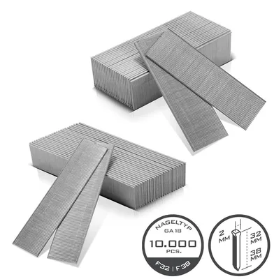 Produktbild von STAHLWERK Heftklammern TYP 90 18GA 32 mm und 38 mm 10.000 Stück Tackerklammern