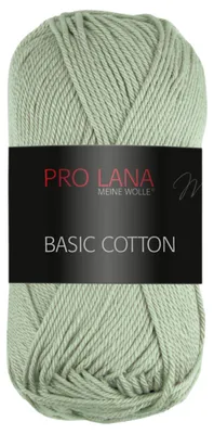Produktbild von Pro Lana BASIC Baumwolle Baumwollgarn 50 g ideal für Kleidung, Spielzeug, Accessoires 125 m Farbe 062 - helloliv