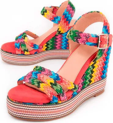 Image de Sandales compensées Montevita Sparto Salia8 multicolore