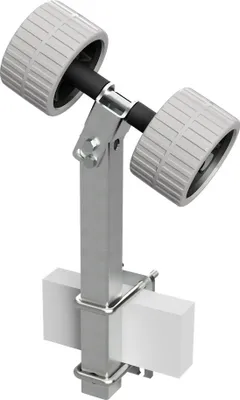 Produktbild von 2er Pendelrollen Sliprollen Sliphilfe Bootstrailer EVA SUPROD RKSRLB-2-EVA, Ø 120 mm, grau/schwarz