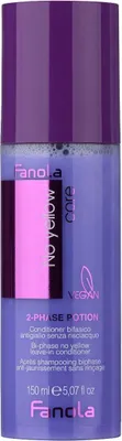 Produktbild von Fanola No Yellow Bi-Phase Conditioner Conditoner ohne Spülung für platinblondes und graues Haar 150 ml