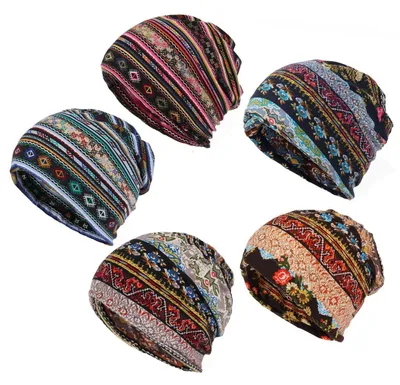 Produktbild von Slouchy Beanie Mütze 5er Set Damen & Herren Dünne Sommermütze Baumwolle