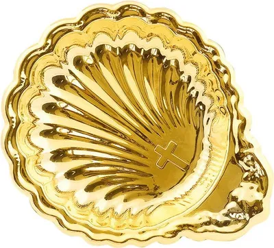 Produktbild von Ein goldfarbenes Weihwassergefäß