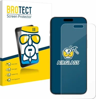Produktbild von BROTECT Schutzglas für Apple iPhone 16 Pro Schutzfolie Panzer Folie Glas Display Schutz klar